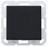 Gira Tastschalter 10 AX 250 V~ mit gerade stehender Wippe Universal-Aus-Wechselschalter Schwarz matt (0121005)
