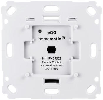 Homematic IP Bausatz Wandtaster für Markenschalter 2fach HmIP-BRC2 (151999)