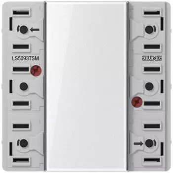 Albrecht Jung GmbH & Co. KG (Schalter & Thermostate) Jung Tastsensor KNX LS UP perlmutt 3f 6pkt LS5093TSM