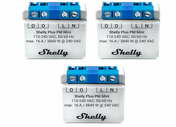 Shelly Plus 1PM Mini WLAN + Bluetooth (3 Stck.)