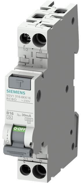 Siemens RCBO Compact Typ A(G) 30mA C13 – Reststromschutzschalter Für Sicheres Zuhause
