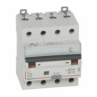 Legrand Dx3 Fi/ls-schalter C-charakteristik, 16a, 4-polig, 6ka, 30ma, Typ A, 400vac,