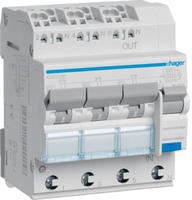 HAGER ADZ313D, Hager FI-LS 3X 1P+N 6KA B-13A 30MA A / HAGER ADZ313D