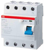 FI-Schalter 4P, Type F, 63A, 30mA ABB F204 F-63/0,03