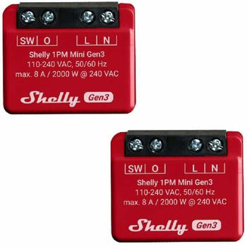 Shelly Plus 1PM Mini Gen3 (2 Stk.)