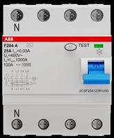 ABB 2CSF204123R1250, ABB F204 A-25/0.03-L Fehlerstromschutzschalter 4P Typ A 30...