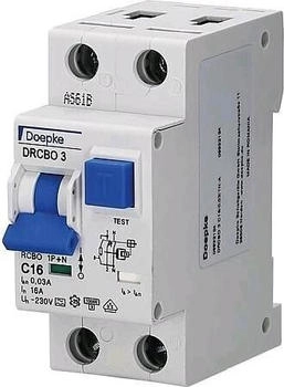 Doepke FI/LS-Kombination DRCBO3 C16/0,03/1N-A Doepke FI/LS-Kombination DRCBO3 C16/0,03/1N-A