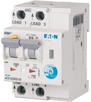 Eaton Brandschutzschalter AFDD-16/2/B/003-G/A