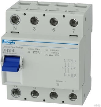 Doepke Hauptschalter DHS4 125-4 4polig 125A (09900004)