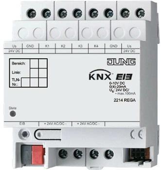 Jung 2214REGA Analogeingang 4fach