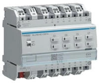 Hager Schalt-/Jalousieaktor TYAS608D 8/4-fach KNX 16A C-Last