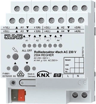 Jung 2504REGHER Rollladenaktor 4fach AC 110-230 V