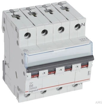 Legrand TX3 6A 3-polig+N 10kA 400VAC (404137)