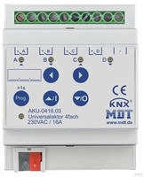 MDT AKU-0416.03, MDT AKU-0416.03 KNX Universalaktor 4-fach, 4TE REG, 16 A, 230...