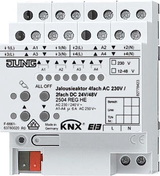 Jung KNX 4fach AC 110-230 V 2fach DC (2504REGHE)