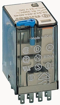 Finder 553490240040 Relais mit Steckanschlüssen 4 Wechsler 7 A Spule 24 V DC