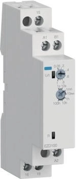 Hager EZD100 Zeitrelais Einschaltverz&ouml;gert 24-240V AC/DC 1 Wechsler