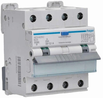 Hager FI-LS 4P 10kA B-25A 100mA A (AEX425C)