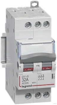 Legrand DX3 2-polig 20A 400VAC beleuchtet ebrauchskategori (406436)