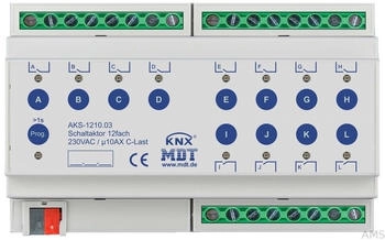 MDT KNX 12-fach 8TE 10 A C-Last Standard (AKS-1210.03)