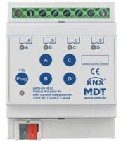 MDT technologies Schaltaktor 4-fach, 4TE REG, 16 A, 230 V AC AMS-0416.03