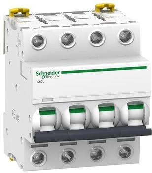 Schneider Leitungsschutzschalter iC60L, 4P, 63A, Z-Charakteristik, 15kA Mindestbestellmenge 3 Stück (A9F92463)