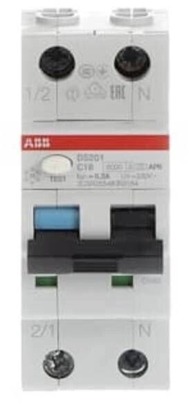 ABB DS201A-B16 DS201A-B16/0.03 FI/LS Switch 6kA, 1P N, Type A, B 16, 30