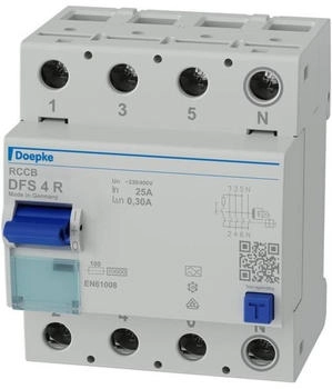 Doepke FI-Schutzshalter DFS4 025-4/0,30-A R