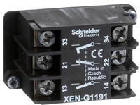 Spring return contact block 1 nc and 2 n