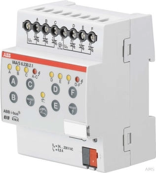 ABB VAA/S6.230.2.1 Ventilantrieb-Aktor 6fach 230 V REG (2CDG110116R0011)