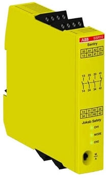ABB SENTRY SSR10 24VDC SAFETY RELAY Relaisausgänge 3 NO (2TLA010050R0000)