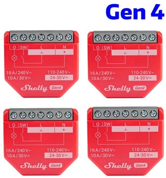 Shelly 1PM Gen4 (4x)