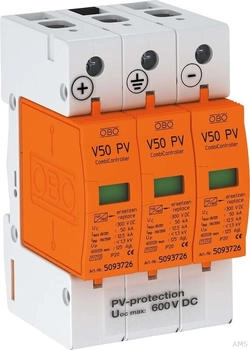 OBO Bettermann 5093623 PV- V50-B+C3-PH600 CombiController Typ1+2