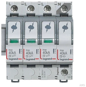 Legrand 412247 Typ 2 3+1 Schaltung 230/400 VAC Imax 40 kA (Uc