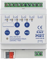 Mdt Universalaktor 6-fach 4te Reg 16a 230vac 100&mu;f 15evg
