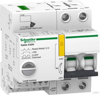 Schneider Electric Schneider A9C61210 Reflex iC60N Ti24 10A 2P B Fernschaltbarer