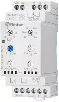 Finder Universal Multifunktions-Stromüberwachungsrelais 24, 24 - 240, 240 V/DC, V/AC 1 Wechsler (70.51.0.240.2032)