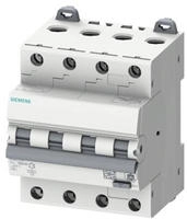 SIEMENS Sentron 5SU1 FI/LS-Schalter 6A, 4-polig Typ C, Empfindlichkeit 30mA