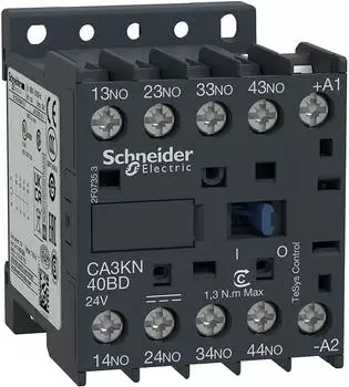 Schneider Electric Hilfsschütz, 4S, 24V DC (CA3KN40BD)