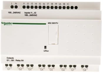 Schneider Electric Zelio Logic SPS-Steuerrelais, kompakte Ausführung, 20 E/A, 100-240 VAC (SR2D201FU)
