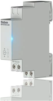 Theben OKTO ES12-230 Elektronischer Stromstoßschalter, 1 Kanal/Schließer, DIN-Schiene, LED bis 600W (3120130)
