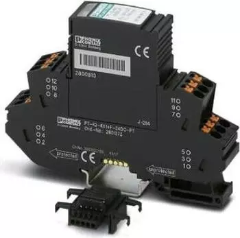 Phoenix Contact Überspannungsschutz-Gerät für 4 Signaladern PT-IQ-4X1+F-24DC-PT (2801272)