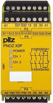 Pilz Sicherheitsrelais PNOZ X3P C 24VDC 24VAC 3n/o 1n/c 1so (787310)