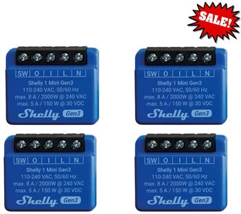 Shelly 1 Mini Gen3 (4 Stk.)