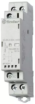 Finder für Reiheneinbau 2 Schließer 25A Spule 230 V AC DC LED-Anzeige (223202301320)
