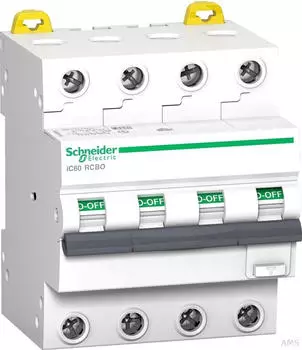 Schneider Electric FI iC60N 4P 25A C-Char. 30mA Typ A SI 6kA (A9D77425)