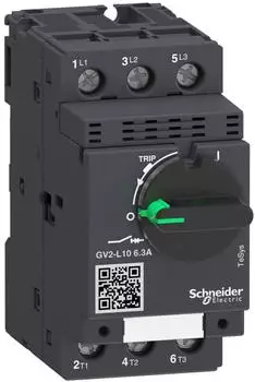 Schneider Electric GV2L10 3p 6 3A magnetischer Drehantrieb