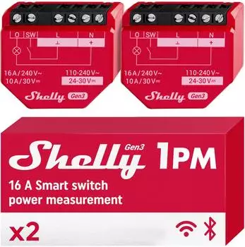 Shelly 1PM Gen3 2 Stück