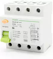 FI-Schutzschalter 100A - 300mA / 4-Pol/Typ B 100A