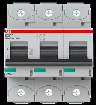 ABB S803PV-SP63 Strangsicherung 1200V DC 63A 3-polig (2CCF019618R0001)
